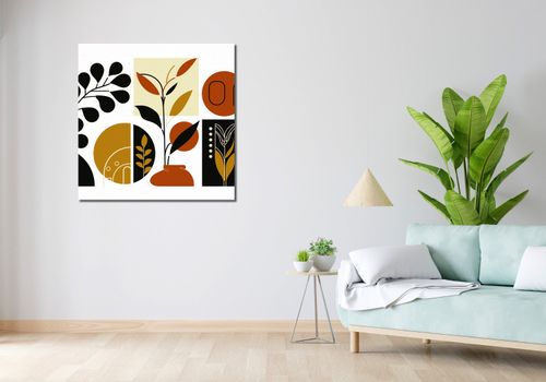 Obraz 90x90cm Kolaż Botaniczny na Arena.pl
