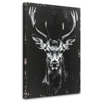 Obraz do salonu biura loftu hotelu, Srebrna Głowa Jelenia