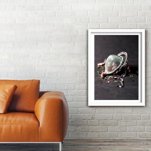 Obraz w ramie białej, Herbata różan 40x60 na Arena.pl