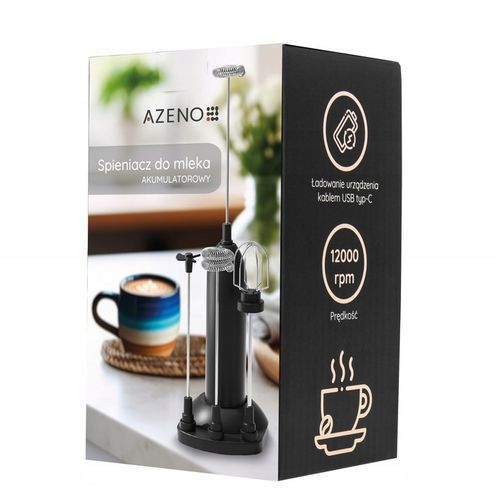 ELEKTRYCZNY SPIENIACZ DO MLEKA RĘCZNY 4W1 MINI UBIJACZKA DO MLEKA KAWY USB na Arena.pl