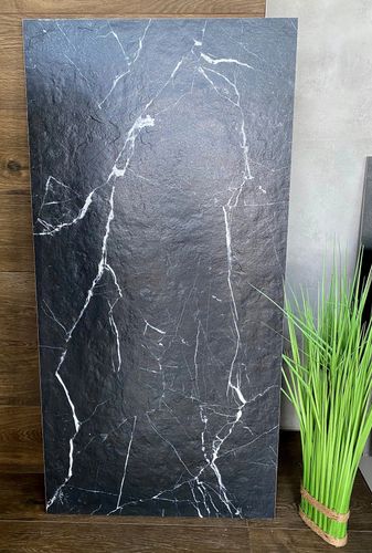 CZARNY GRES ze srebrną żyłą 120X60 Czarny Marmur MATOWY - SUPER CENA!!! na Arena.pl