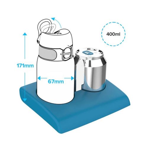 Różowy bidon w kotki koty dla dziewczynki butelka d szkoły przedszkola ION8 na Arena.pl