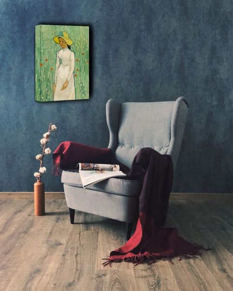 Girl in White, Vincent van Gogh - obraz na płótnie 40x50 cm zdjęcie 2