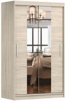 Szafa przesuwna NEOMI 01 120x61 SONOMA/SONOMA+LUSTRO półki PRODUCENT
