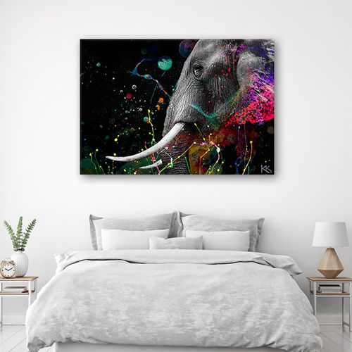 Emaga Obraz na płótnie, Słoń afrykański abstrakcja - 90x60 na Arena.pl