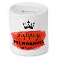 Skarbonka Dla Kierownika Najlepszy Na Świecie Z Nadrukiem Ze Zdjęciem