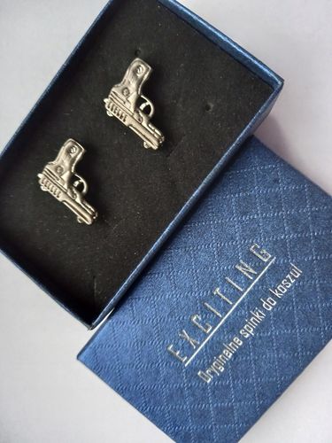 Spinki do mankietów Mały Tytanowy Pistolet na Arena.pl