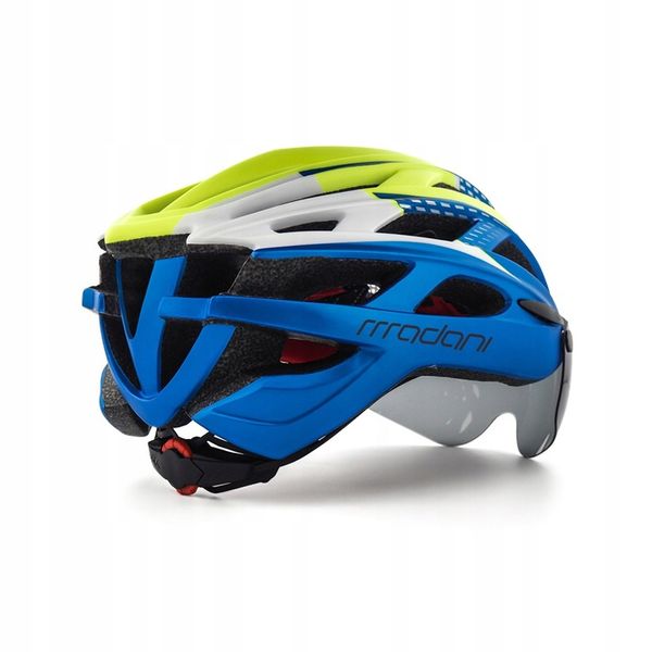 Kask rowerowy z szybą HT19 - madani zdjęcie 10
