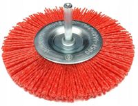 SZCZOTKA NA WIERTARKĘ NYLONOWA TARCZOWA DO DREWNA METAL 100mm ULTRA QUALITY