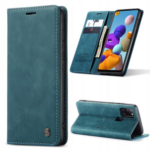 Etui z klapką Caseme do Samsung Galaxy A21s zielony na Arena.pl