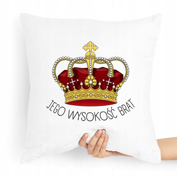 Poduszka Prezent Dla Brata Własność Braciszka Z Nadrukiem Ze Zdjęciem zdjęcie 1