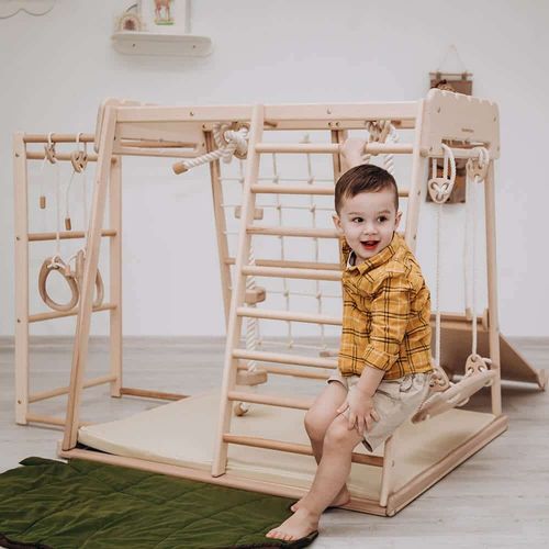 domowy plac zabaw Skandiko basic - drewno na Arena.pl