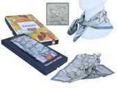 Apaszka - V. van Gogh, Kwitnący Migdałowiec, srebrna (CARMANI)