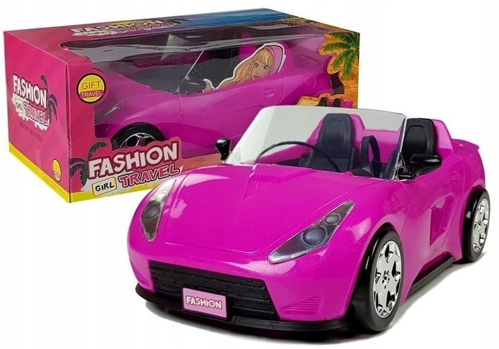 Samochód dla Lalek Różowy Cabrio 34 cm zdjęcie 1