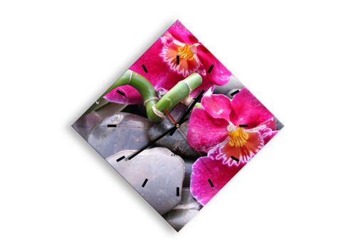 Zegar Ścienny - Storczyk Kamień - 30X30 Cm - C3Ad30X30-0465 na Arena.pl