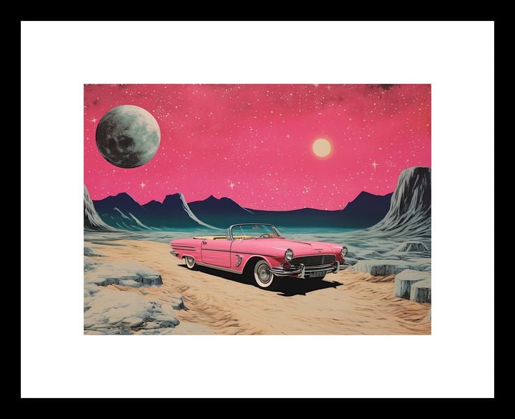 Plakat 18x13cm Kabriolet W Kosmosie zdjęcie 3