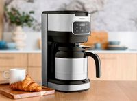 DOBRY EKSPRES DO KAWY PRZELEWOWY 1,25L Z TERMOSEM 900W WYŚWIETLACZ