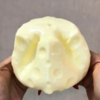 SER Z WAZELINĄ GNIOTEK ANTYSTRESOWY DO ŚCISKANIA ŻÓŁTY SER WAZELINA SQUISHY