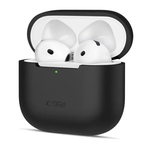 Etui Tech-Protect Silicone na Apple AirPods 4 - czarne na Arena.pl
