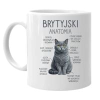 Brytyjski - anatomia - kubek na prezent
