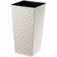 KADAX Doniczka Donica 34x68cm Wkład Kremowa Rattan