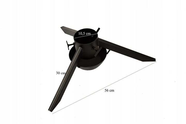 Stojak na choinkę metalowy z misą na wodę stojak pod choinkę czarny 105 mm zdjęcie 5