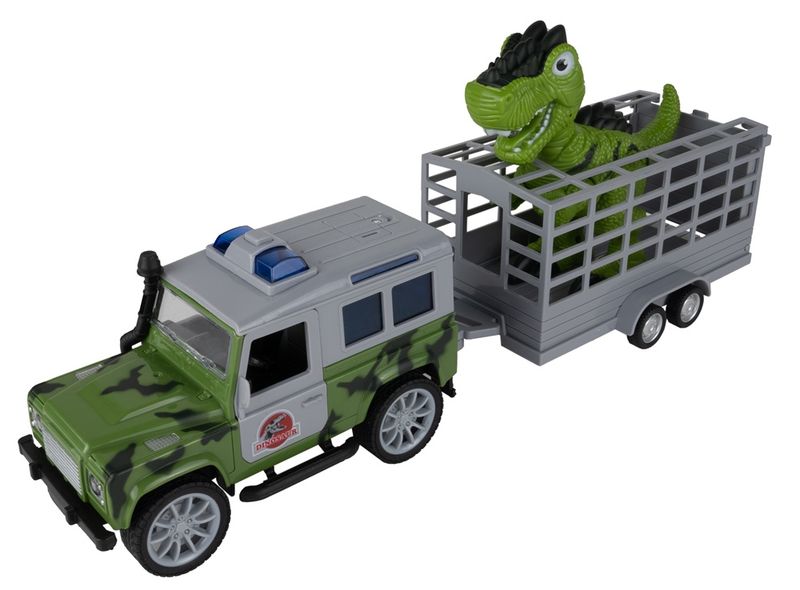 Auto z Napędem JEEP z Przyczepką i Dinozaurem zdjęcie 14