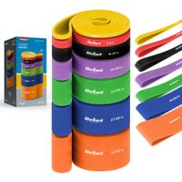 Zestaw 7 Gum do Ćwiczeń Power Band TPE 4-82kg Rebel Active RBA-3001-S7