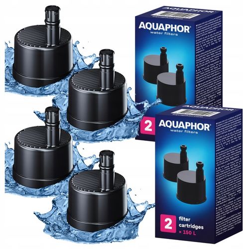 4x Filtr Zapasowy do Wody do butelki Aquaphor City Wkład filtrujący Węglowy na Arena.pl