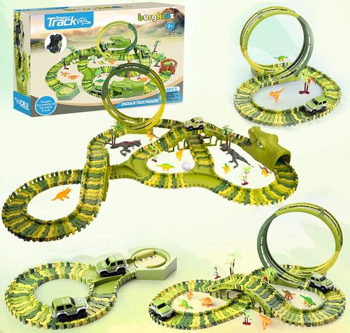 Mega Tor Wyścigowy Dinozaur Park Magic Track 260 elementów na Arena.pl