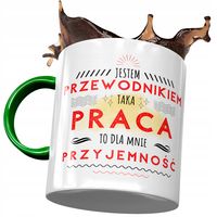 Kubek Zielony Przewodnika Jestem Przewodnikiem Z Nadrukiem Ze Zdjęciem