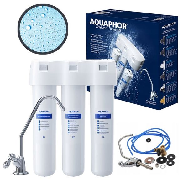 Aquaphor FILTR WODY PITNEJ pod zlew KRYSZTAŁ A na chlor rdzę i MĘTNĄ WODĘ zdjęcie 1
