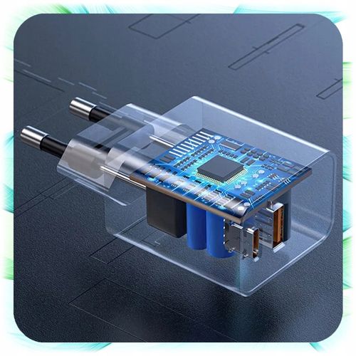 ŁADOWARKA SIECIOWA KOSTKA 2 Wejścia USB + TYP-C USB-C do Telefonu 25W biała na Arena.pl