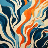 Plakat 20x20cm Oceaniczne Fale