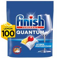 Finish Quantum All in 1 Kapsułki do Zmywarki Lemon Cytryna 100 sztuk