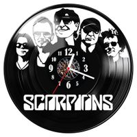 Zegar ścienny z płyty winylowej Scorpions 984.14
