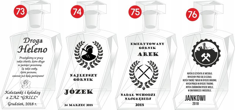 KARAFKA podziękowania ŚLUB Wesele Urodziny 30 50 zdjęcie 10