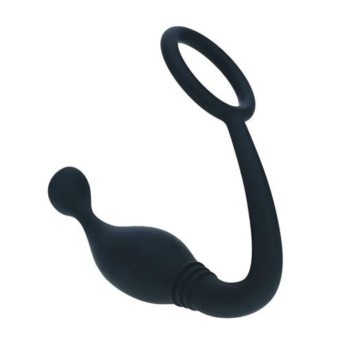 Silicone Cockring With Prostate Stimulator - M - Black na Arena.pl