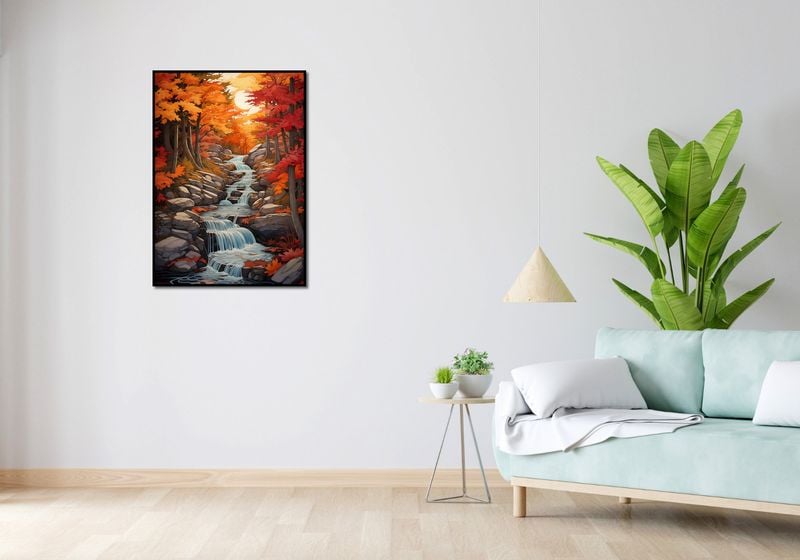 Plakat 64x90cm Jesienne Wodospady zdjęcie 4