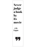 Zakładka do książki książek z cytatem LAMINOWANA