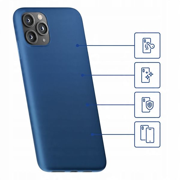 Matowe etui na Apple iPhone 14 Pro - 3mk Matt Case blueb zdjęcie 8
