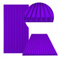 Panele akustyczne LAMELE 120x40x3 cm | Pianka poliuretanowa Fioletowy