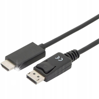 Kabel adapter DIGITUS DisplayPort 1.2 4K 60Hz UHD Typ DP/HDMI A M/M