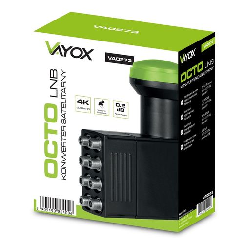 KONWERTER SATELITARNY OCTO NA 8 WYJŚĆ TV 4K CYFROWY POLSAT NC+ WTYKI na Arena.pl