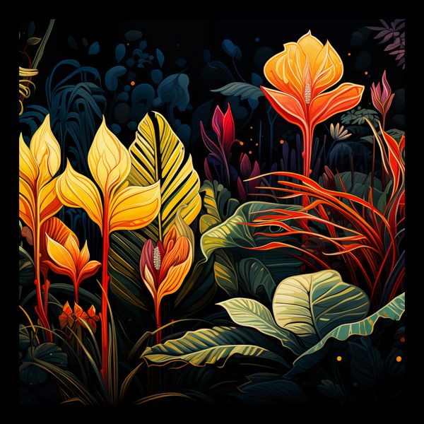 Plakat 30x30cm Tropikalna Symfonia zdjęcie 2
