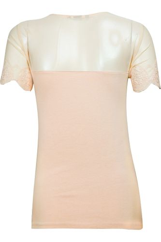 Bluzka Pudrowy Róż, Szyfon - 36 / S na Arena.pl