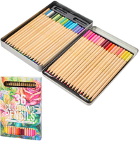 Kredki ołówki w puszce intensywne kolory miękka tekstura 36 sztuk