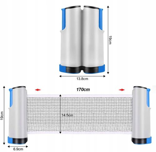 Regulowana Siatka do ping ponga net tenis stołowy na Arena.pl