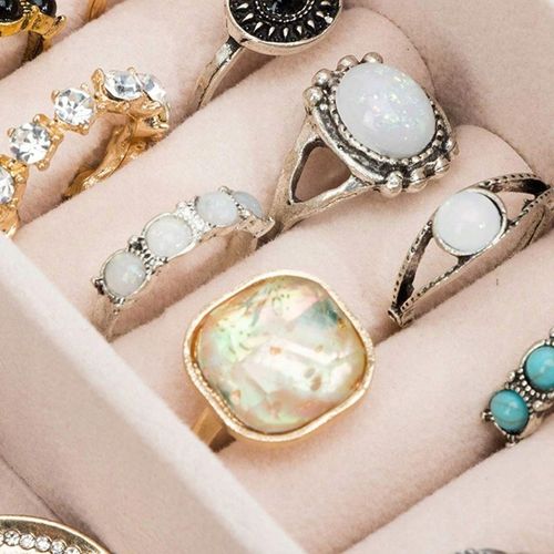 SZKATUŁKA NA BIŻUTERIĘ PUDEŁKO KUFEREK POJEMNY ORGANIZER ELEGANCKI C2 na Arena.pl