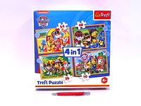 PUZZLE 4w1 Wakacyjny Psi Patrol 34395